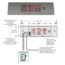 Display 4.3 Pulgadas LED D43 Con Flechas Negativo Comun 24V Rojo