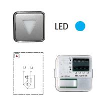 Indicador Luminoso STYLE MA42 W Flecha Bajada Azul 30V Conexion IX