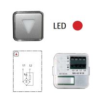 Indicador Luminoso STYLE MA42 W Flecha Bajada Rojo 30V Conexion IX