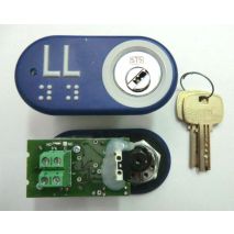 Keyswitch Roller Blue-Blue Ret 24V J9041