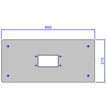 Botonera dintel PH11043 para display TFT43, display y caja no incluido (solo placa)