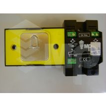 Compac T Corona , Pulsador Atornillable,Rojo 24V, Braille, Alarma