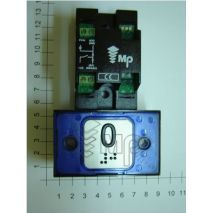 Compac Pushbutton Halo Braille Blue 1C 24V (0) Ti