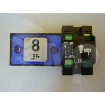 Compac Pushbutton Halo Braille Blue 1C 24V (8) Ti