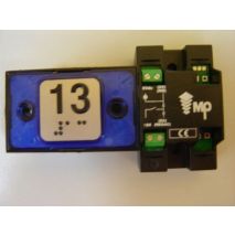Compac Pushbutton Halo Braille Blue 1C 24V (13) Ti
