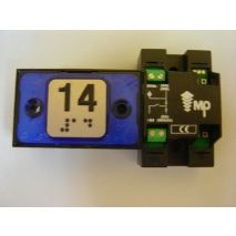 Compac Pushbutton Halo Braille Blue 1C 24V (14) Ti