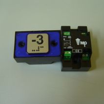 Compac Pushbutton Halo Braille Blue 1C 24V (-3) Ti