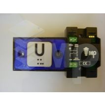 Compac Pushbutton Halo Braille Blue 1C 24V (U) Ti