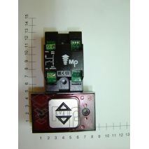 Compac T Corona , Pulsador Atornillable MB/VS, Rojo 24V, Sobre Inyectado, Doble Flecha