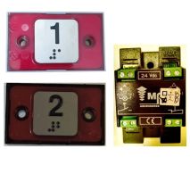 Compac T Corona , Pulsador Atornillable MB/OTRO, Rojo 24V 2C, Sobre Inyectado, Generico