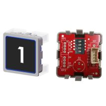 Impulse Pushbutton Plug-in ECOGO, White/Blue Light, W/O Braille, Generic