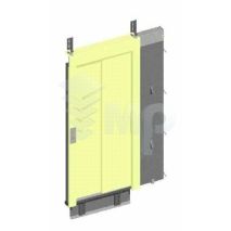 Puerta Auto Piso MASSEN T2D 700x2000 Pisa 75 Epo 7044 Taladro Botonera 75x180 81-1/2