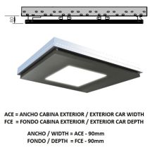 Ceiling Acxfc< 1.78 M2 L95 Slim Platinum K41 H=80