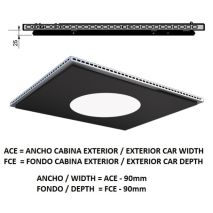 Ceiling Acxfc< 1.06 M2 L96 Slim Koloro H=25