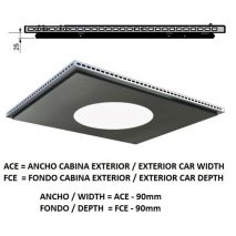 Plafond Acxfc< 1.06 M2 L96 Slim Platinum K41 H=25