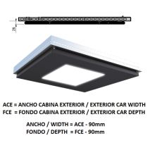 Ceiling Acxfc< 1.06 M2 L97 Slim Koloro H=25