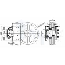 Freno Polea Cr236Sp 2X5000N 230Vac