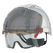 Safety helmet with goggles