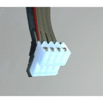 Conector Hembra Cable Plano 4 Polos Paso 2,54